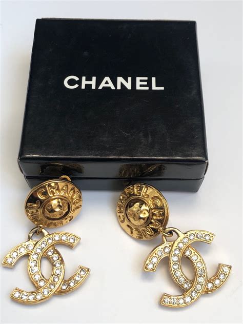 chanel letter earring|original chanel earrings.